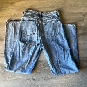 Blue jeans. Size 5/27 from Ross. Not stretchy